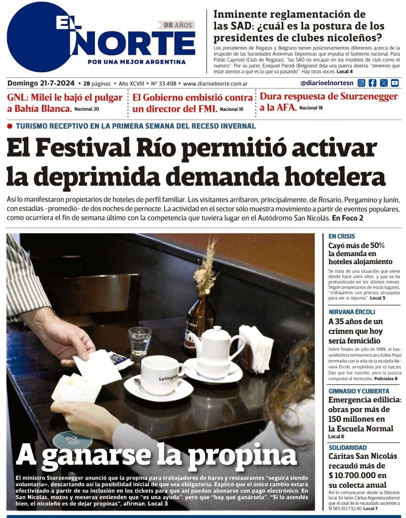 Diario EL NORTE edición digital domingo 21 de julio 2024 Diario El