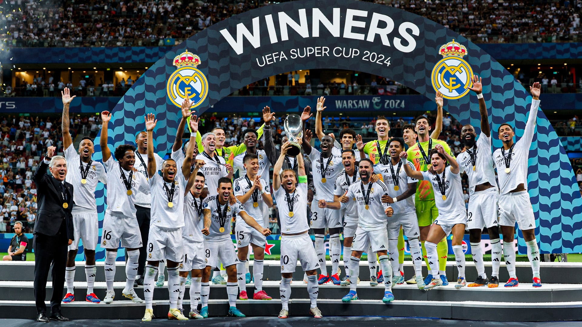 Real Madrid le ganó al Atalanta y se quedó con la Supercopa de Europa