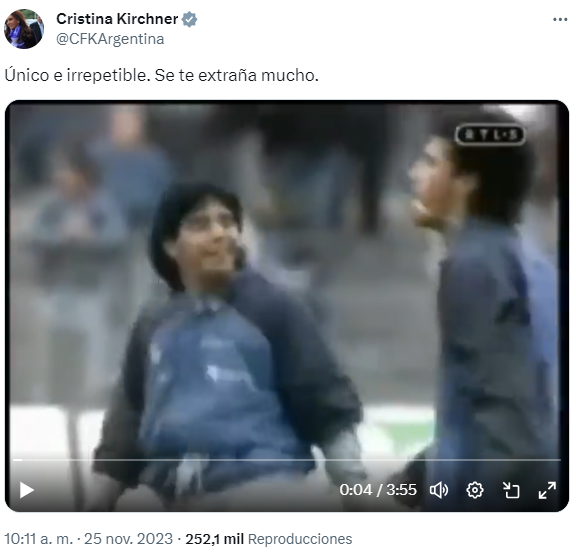 Kirchner Maradona