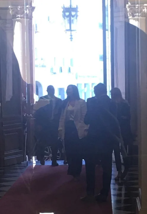 Victoria Villarruel primera actividad en ejercicio de la Presidencia