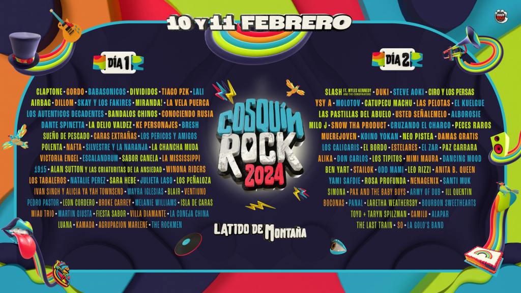 Cosquín Rock 2024 Artistas Escenarios Y Horarios Ya Definidos