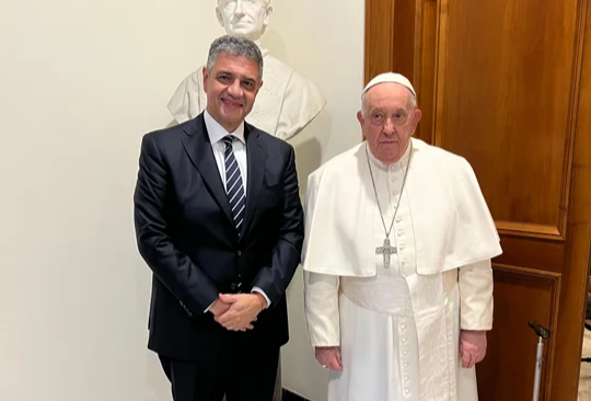 El Papa Francisco recibió a Jorge Macri en El Vaticano