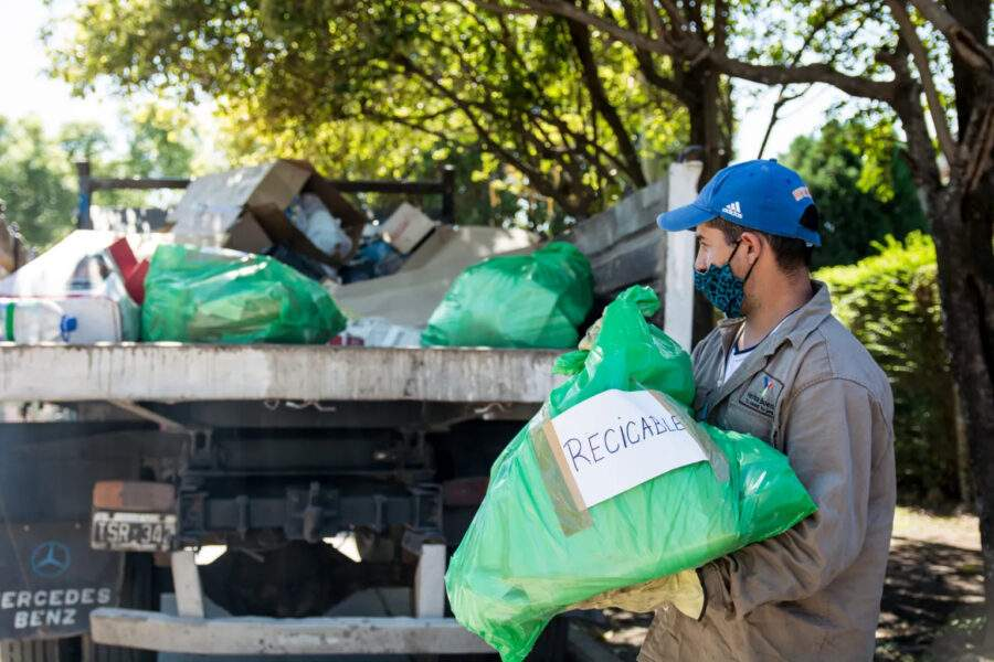Jornada de recolección de residuos reciclables en Fighiera