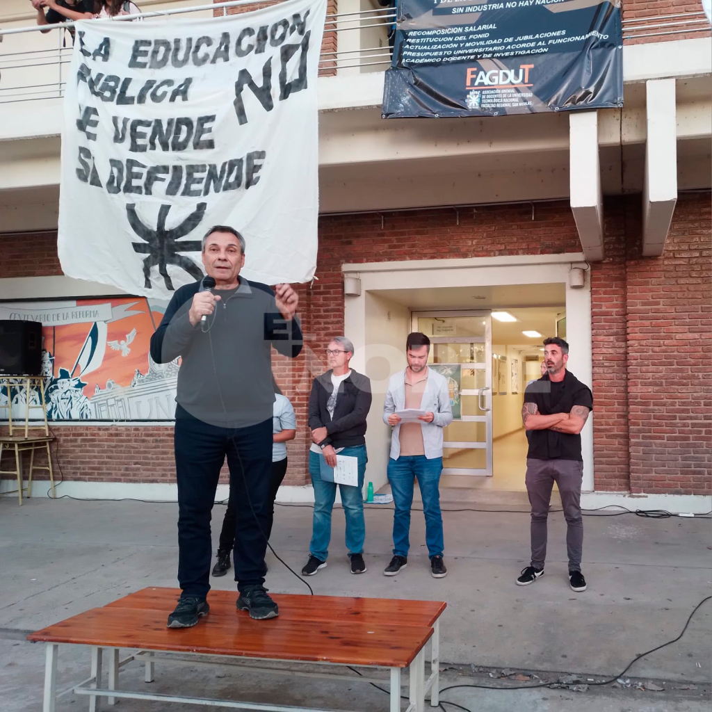 Haroldo Avetta, decano de la Facultad Regional: "No nos vamos a cansar de reclamar lo que es justo"