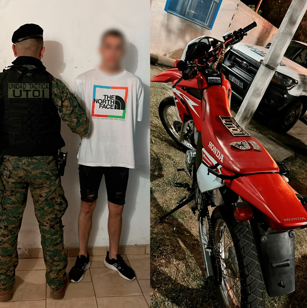 Barrio Ginés García: aprehendieron a un hombre que circulaba con una motocicleta Honda Tornado con numeración adulterada