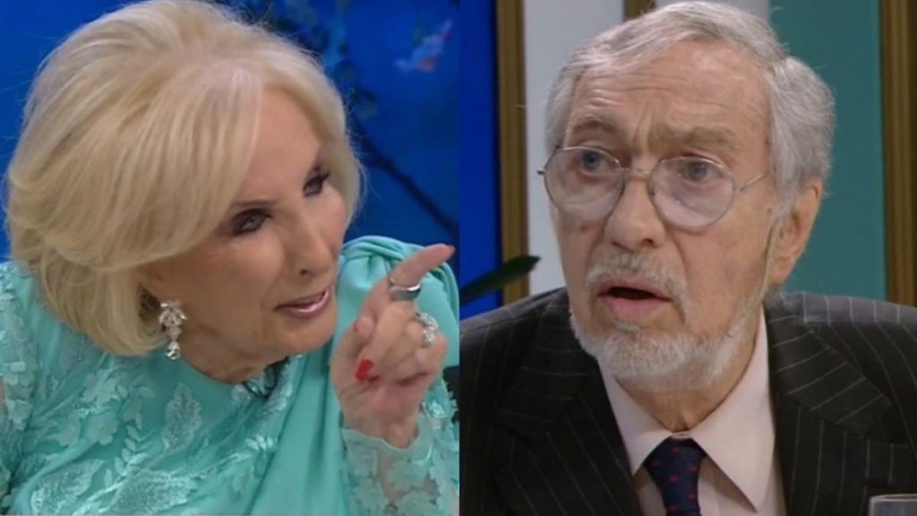 "Mirá mi dedito": Mirtha Legrand cruzó a Luis Brandoni por el INCAA