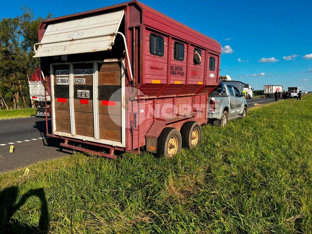 Un micro embistió a tres personas que auxiliaban a una camioneta en Ramallo: fallecieron dos hombres