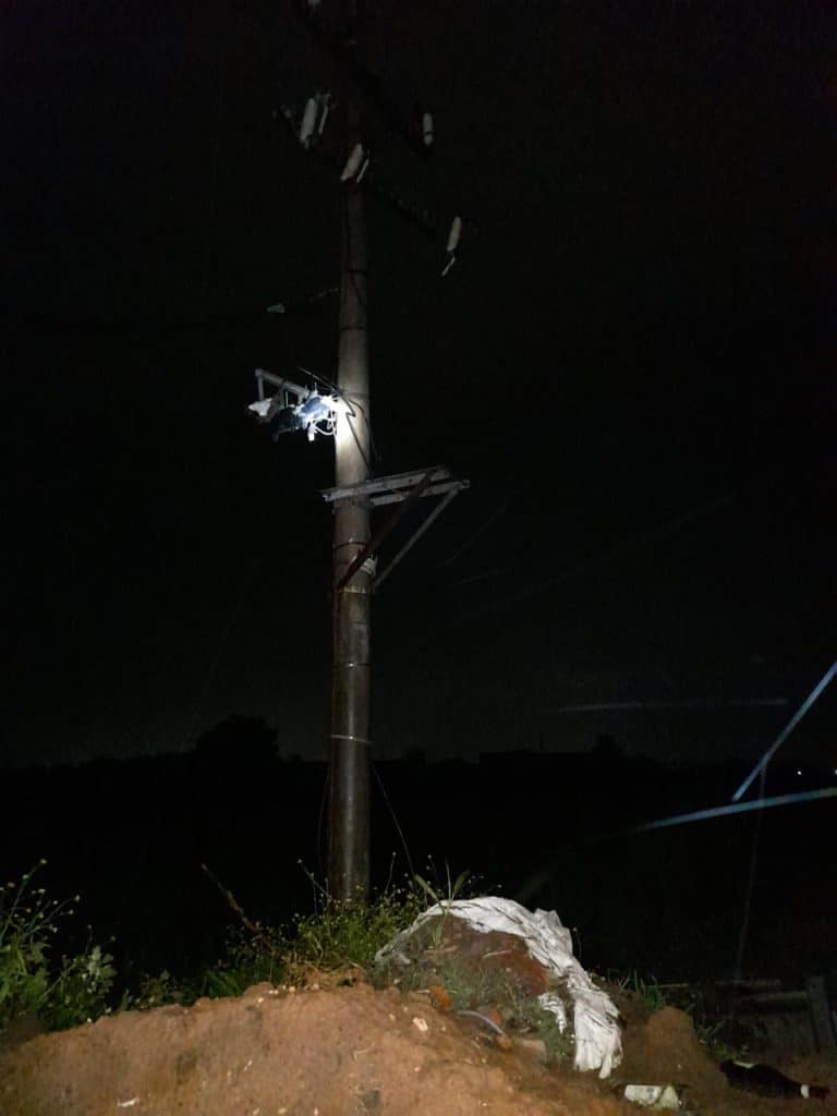 En medio de la tormenta de anoche, delincuentes sustrajeron un transformador en zona oeste