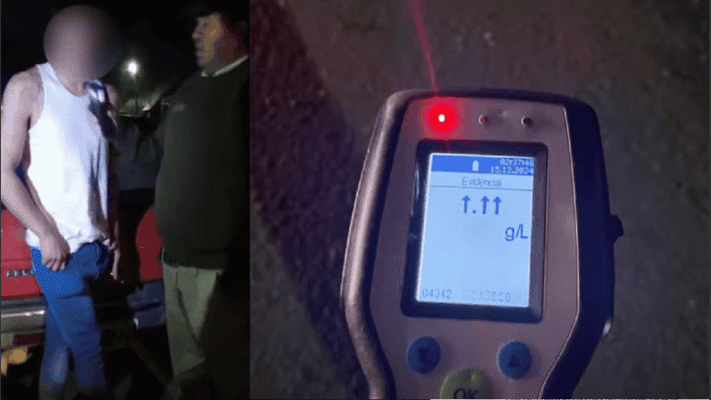 conductor detenido limite alcoholemia sangre control