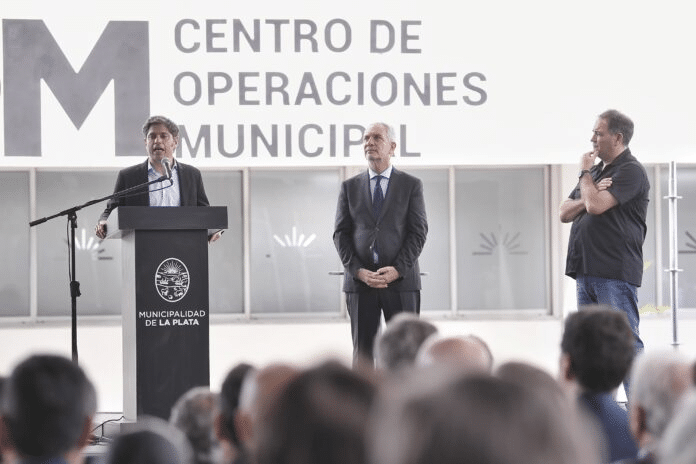 Kicillof y Alak inauguraron el nuevo Centro de Operaciones y Monitoreo de La Plata