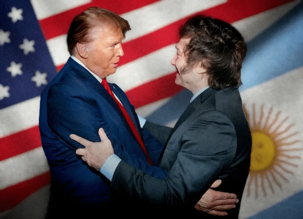 Trump Milei juntos comercio líderes presidente