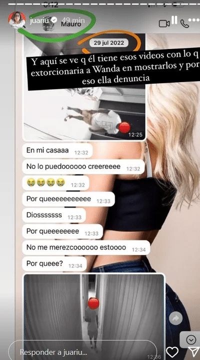 "Decime qué hiciste": se filtraron chats de Wanda Nara y Mauro Icardi en los que se confiesan sus infidelidades