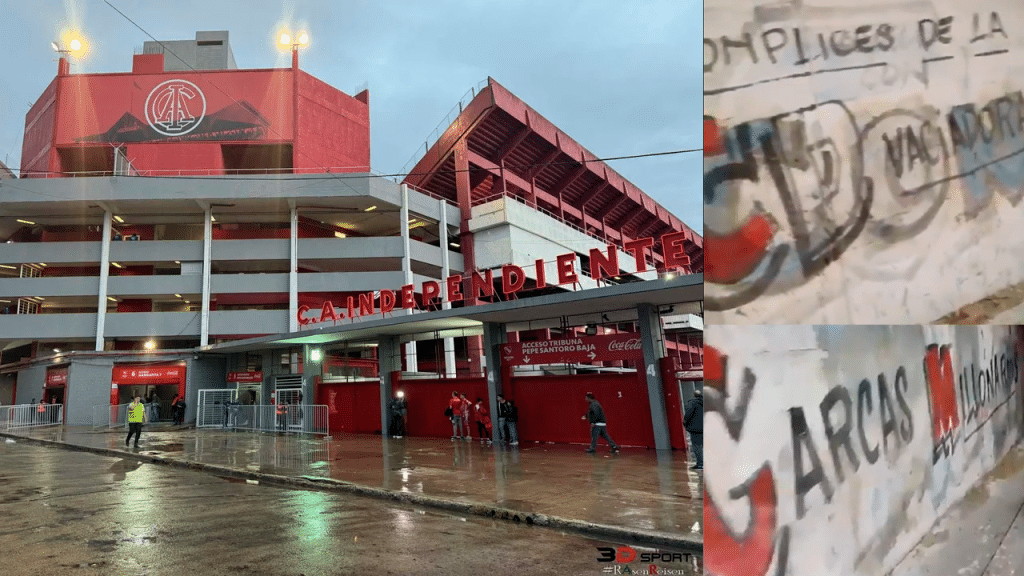 pintadas contra dirigentes representantes independiente Avellaneda