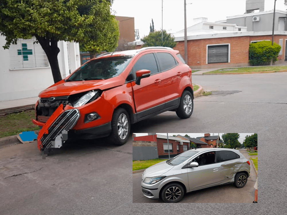 Accidente de tránsito en Coronel Boer y Maipú: una mujer fue asistida en el luga