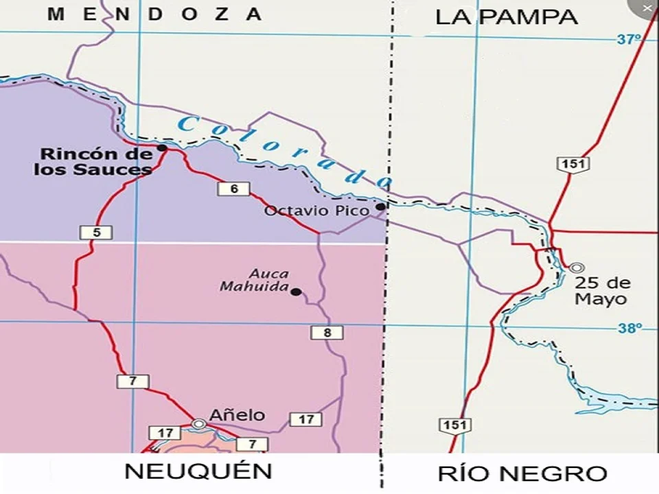 El punto de Vaca Muerta que junta a 4 provincias y asoma como polo turístico