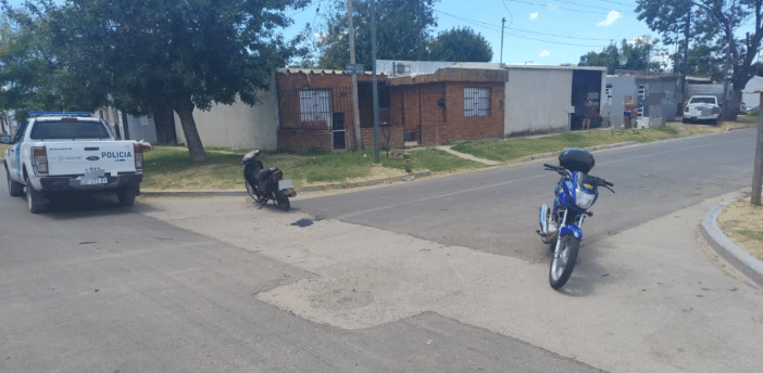 dos motociclistas resultaron heridos accidente tránsito motos
