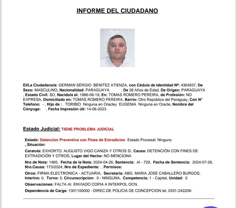 Arrestaron en Paraguay a uno de los implicados en el crimen de una adolescente en La Matanza