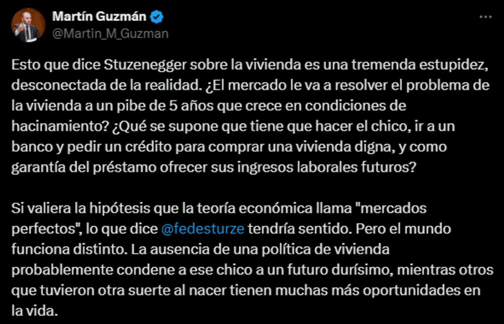 "Es una estupidez": Martín Guzmán cruzó a Federico Sturzenegger y Elon Musk
