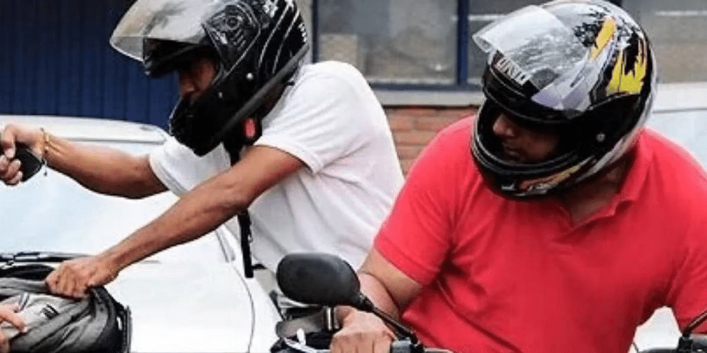 moto robo víctima