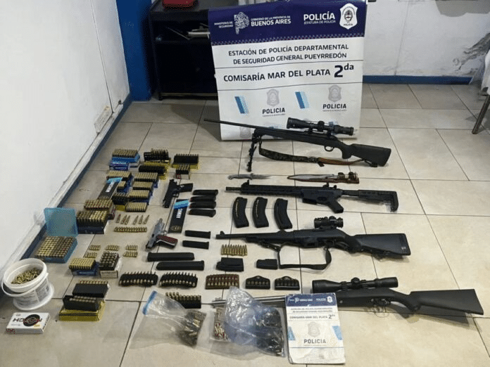 Mar del Plata: encuentran un arsenal a una persona de República Dominicana en un departamento a metros de los Tribunales