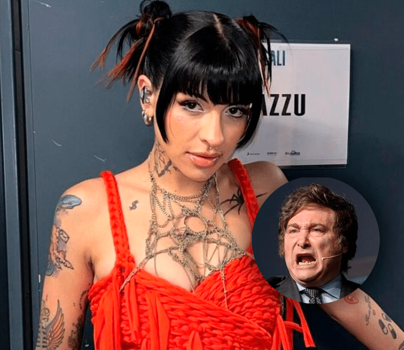 La cantante Cazzu criticó a Javier Milei: “El Presidente sólo insulta a las colegas mujeres”