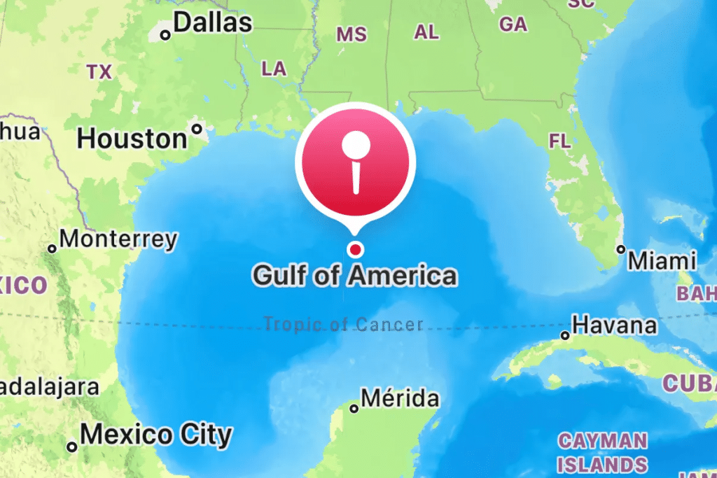 apple maps Trump