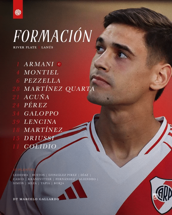 Quién es Santiago Lencina, la sorpresa de Marcelo Gallardo en River