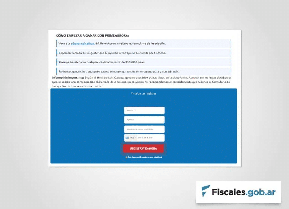Alertan por estafas que usan la imagen de Luis Caputo para promocionar una falsa inversión