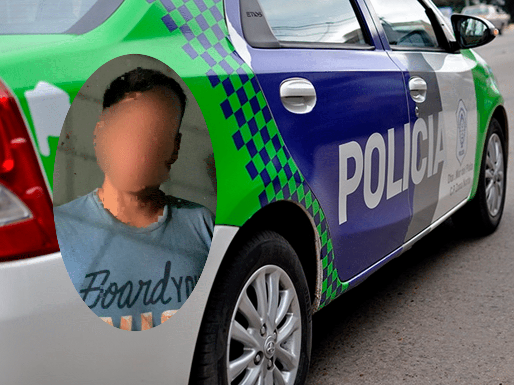 hombre agredir a policías