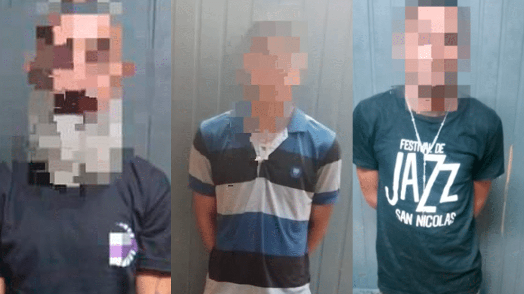 tres detenidos captura activos