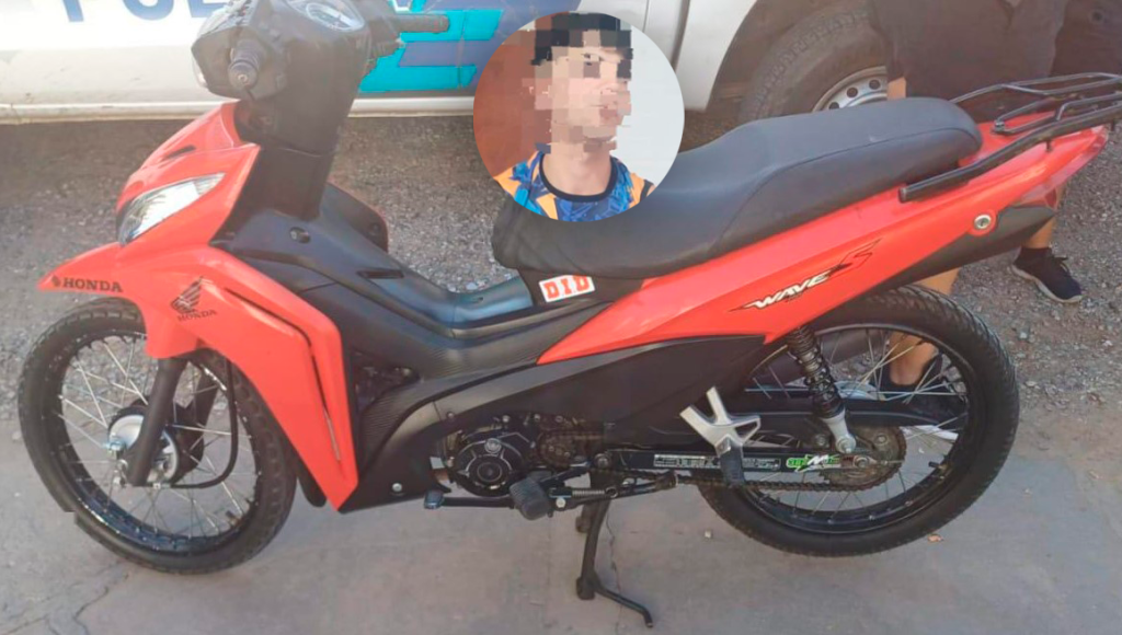 Circulaba en una Honda Wave con pedido de secuestro activo y fue aprehendido en zona norte