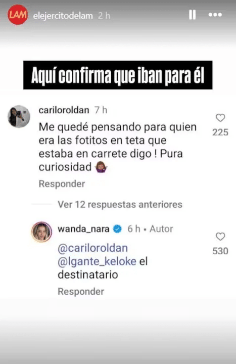 Para quién era la sesión de fotos en toples de Wanda Nara y qué dice la conductora