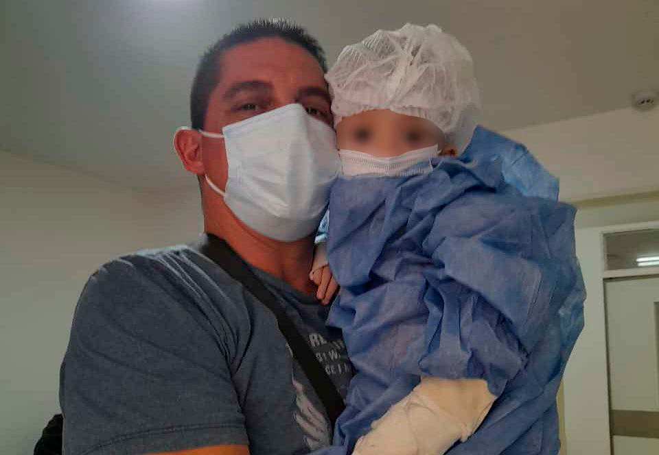 Felipe, el niño trasplantado ramallense, da un paso más para el alta
