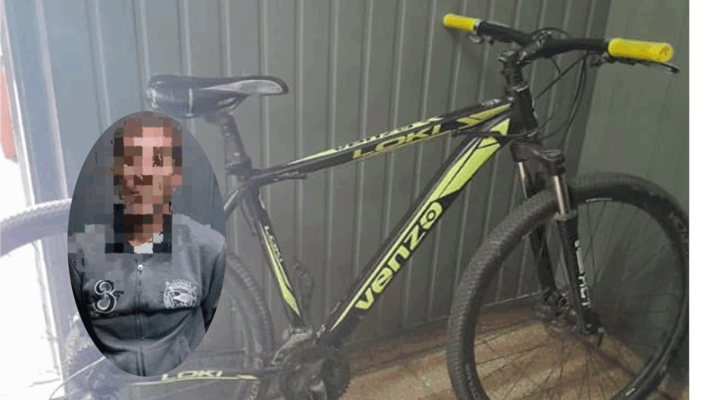 aprehendieron a un hombre bicicleta