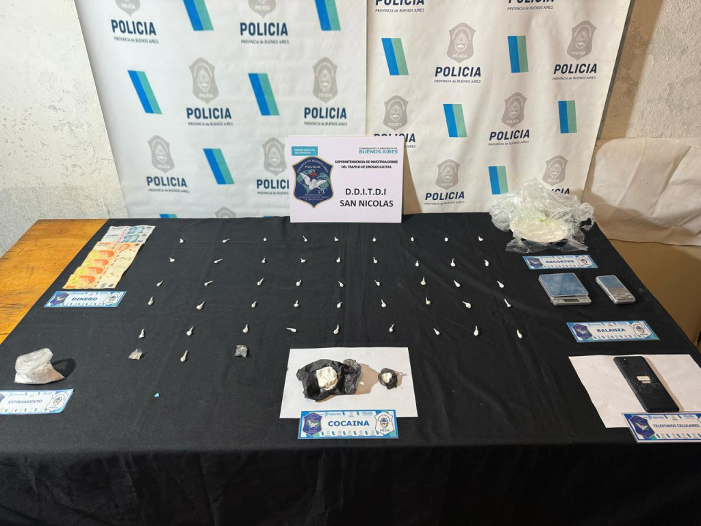 operativo antidrogas millonario Arrecifes