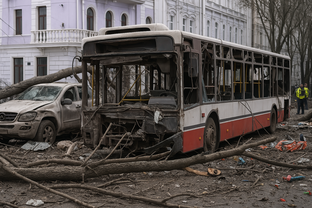 Mueren al menos 34 personas en Ucrania en un ataque ruso con misiles