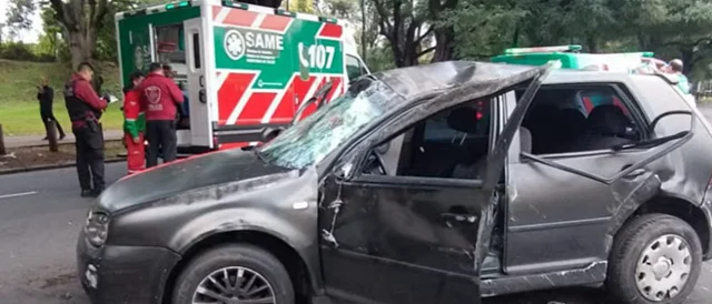 vuelco en Figueroa Alcorta mujer