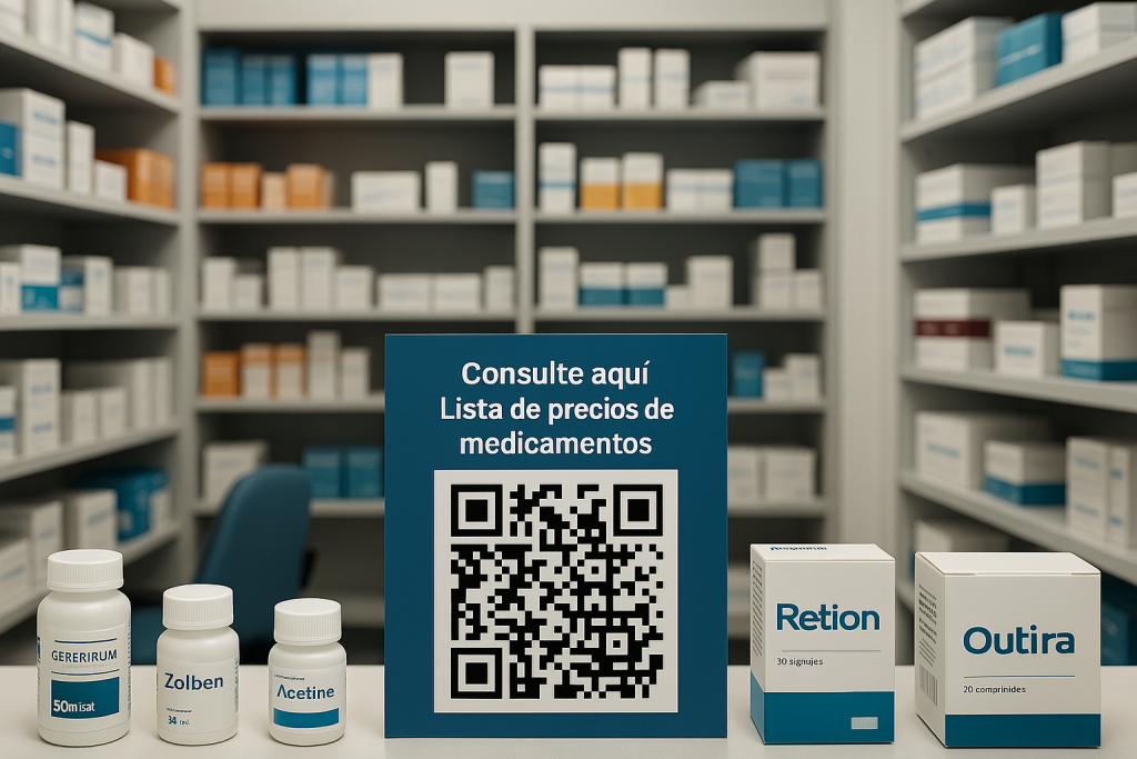 Las farmacias deberán exhibir un código QR donde se pueda ver la lista de precios de los medicamentos