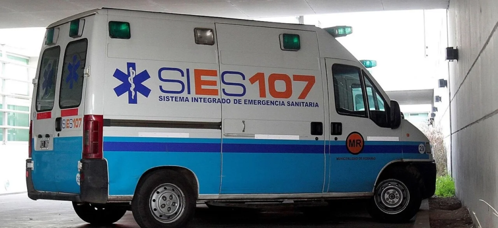 Un operario sufrió fracturas múltiples tras caer de una escalera en Rosario