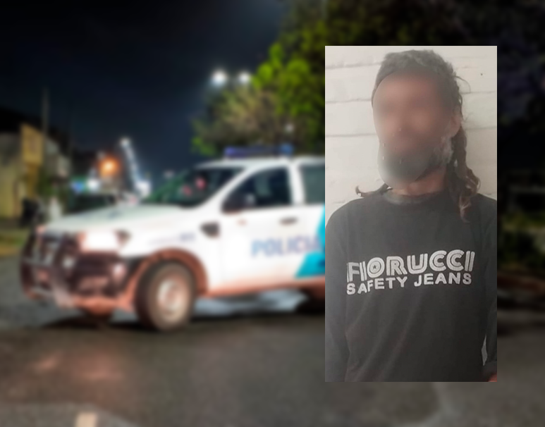 Aprehendieron a un hombre alcoholizado y con tres órdenes de captura activa perturbando el orden público en Av. Illia y Reynoso