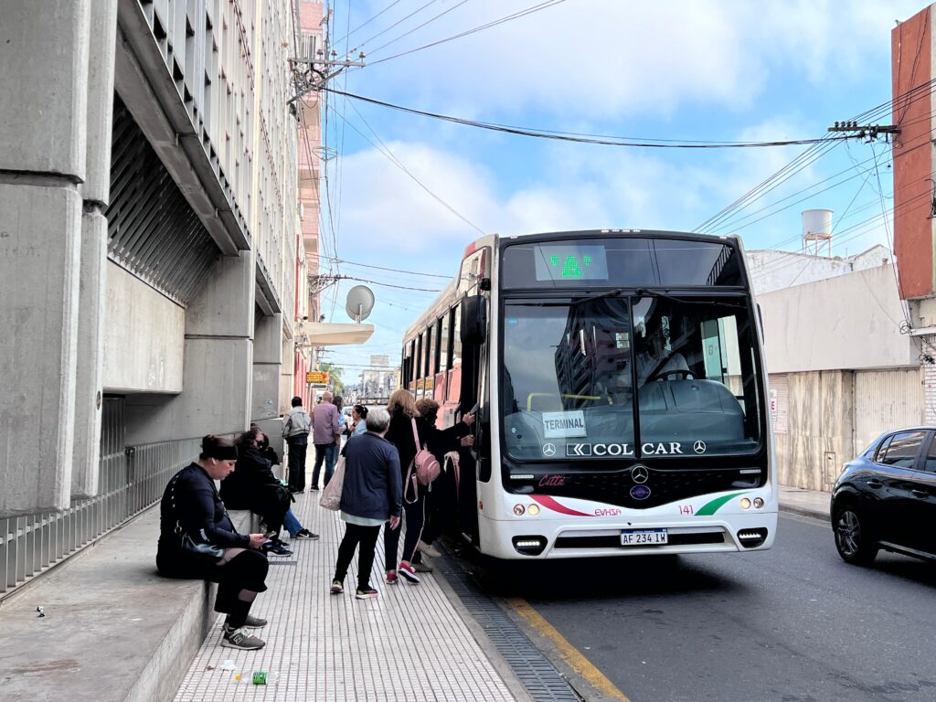 boleto de colectivo servicio