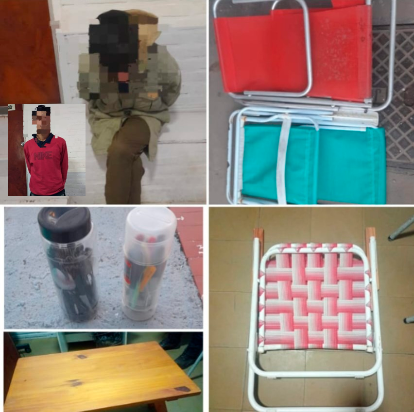 policía detuvieron a dos hombres
