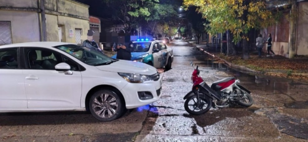 herido tras un choque