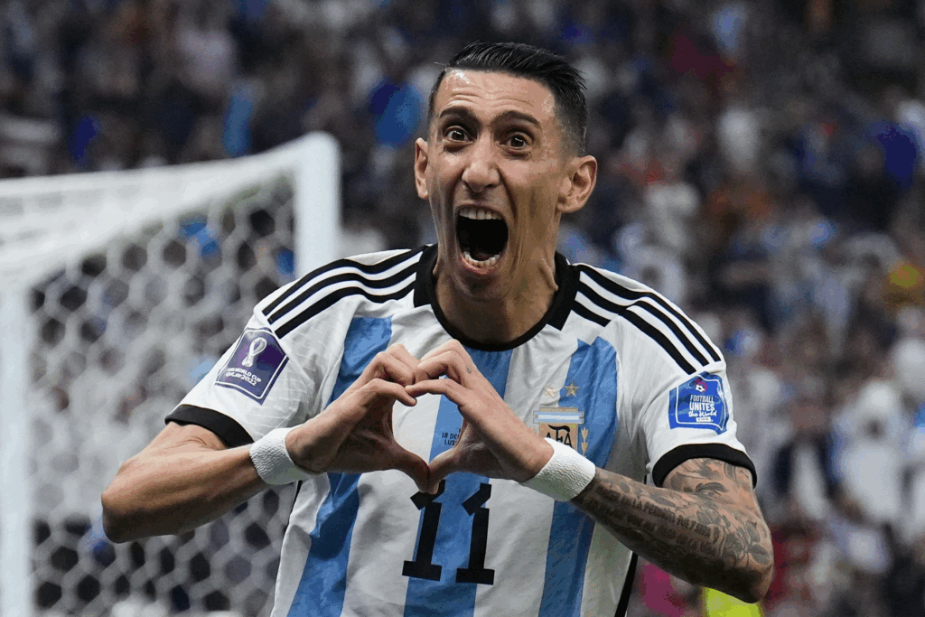 Di Maria volvió a Rosario benfica