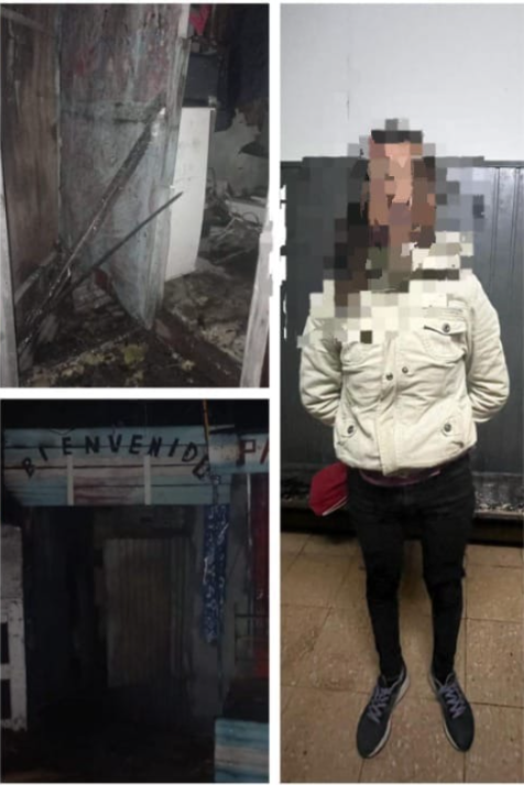 prendió fuego la casa ex pareja