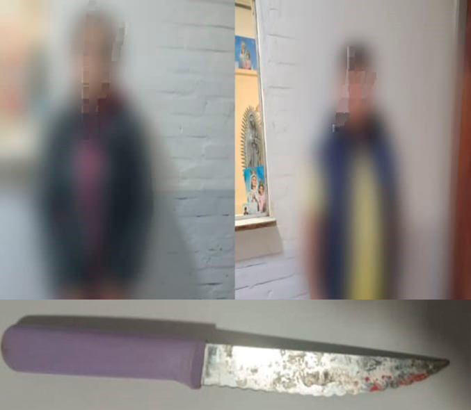 Conflictos familiares: una mujer apuñaló a su pareja con un cuchillo de cocina y el hermano de la víctima la amenazó de muerte