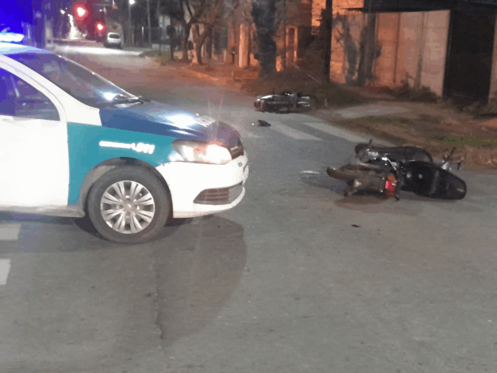 colisionaron dos motos