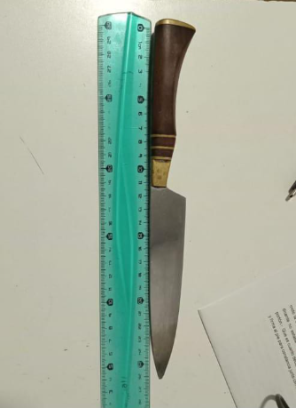 hombre cuchilla de 26 centrímetros