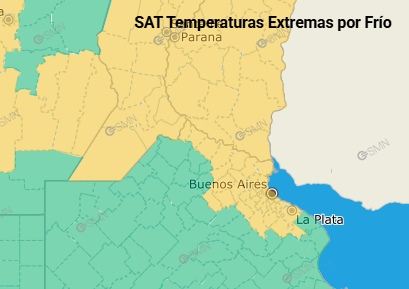 El invierno se instaló con fuerza en el Área Metropolitana de Buenos Aires