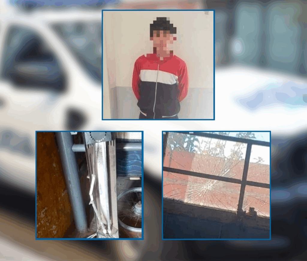 amenazó a su madre detenido